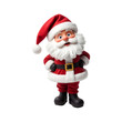 © Anastasiia Bublyk - Cute Santa Claus 3d character on transparent background isolated. Christmas Santa in red suit png