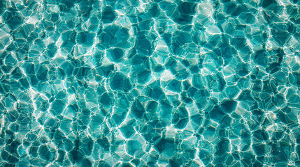 shimmering pool water texture with rippling caustics and shadow play