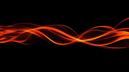 Poster - Smooth modern red abstract wave background with swirling design, featuring elegant curves and dynamic movement. Perfect for creative projects and artistic themes, embodying fluidity and vibrant energy