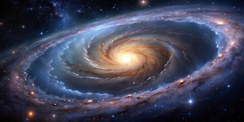 Wall Mural - a celestial tapestry of swirling gas and dust, illuminating the vast expanse of space with ethereal 