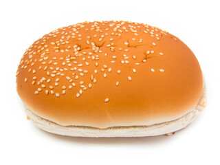 burger bun with sesame seeds