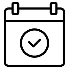 Canvas Print - schedule icon