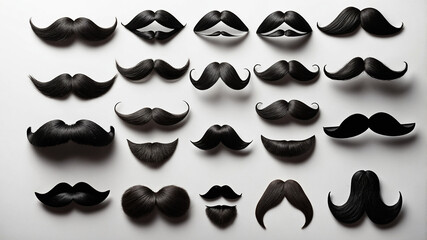 set of mustache