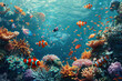 © zhikun sun - coral reef and fishes in the sea.