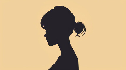 Poster - Captivating image of a graceful woman, showcasing her elegant silhouette and striking features with a warm glow of beauty.