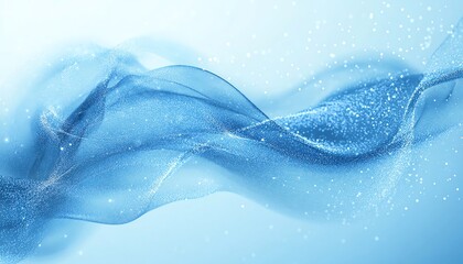 Aufkleber - A visually striking abstract blue banner for technology branding, incorporating digital elements and textures for a sleek appearance