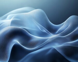 Aufkleber - Abstract blue banner design for a technology website, featuring dynamic shapes and gradients to convey innovation and modernity