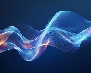 Aufkleber - Abstract blue banner design for a technology website, featuring dynamic shapes and gradients to convey innovation and modernity