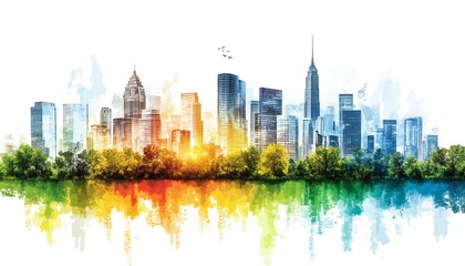 Leinwandbilder - An overview of smart city initiatives, detailing how technology enhances public services, citizen engagement, and environmental sustainability