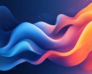 Aufkleber - Modern abstract blue banner for a technology site, highlighting vibrant hues and artistic shapes to represent cuttingedge solutions