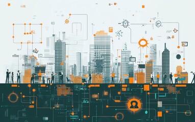 Leinwandbilder - Building scalable and adaptable microservices to foster flexible software solutions, essential for success in modern development practices