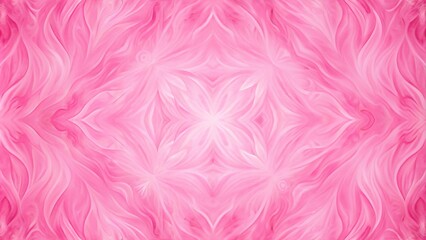 Wall Mural - symmetrical pink abstract background strokes of roller on the wall