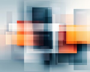 Poster - Abstract composition featuring vibrant colors and geometric shapes, ideal for modern digital backgrounds and design projects.