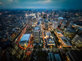 Wall Mural - Yokohama view from Landmark tower in Kanagawa, Yokohama, Japan