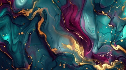 Wall Mural - Abstract Swirling Liquid Art