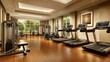 © Kitta Studio - Modern Fitness Center in Hotel Setting