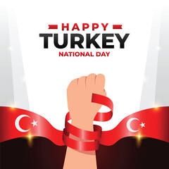 Turkey national day design illustration collection