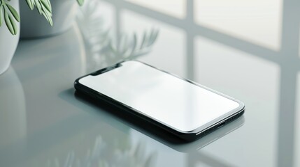 Wall Mural - Smartphone Mockup on a Table