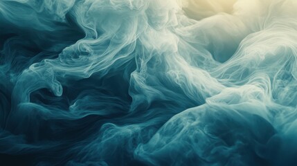 Poster - Matte teal gradient background featuring subtle, flowing transitions of color, offering a serene and elegant design for modern visuals