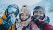 © bird_saranyoo - Adventure lovers from Asia in extreme winter explore frozen landscapes. Blending diverse cultures with a shared passion for travel
