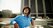 © Flashizzle/peopleimages.com - Portrait, fashion and black woman in city, confidence and travel with buildings, urban town or edgy. African person, gen z or girl in street, pride or attitude with stunning outfit or stylish clothes