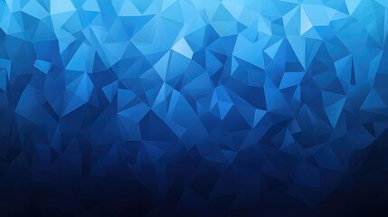 Poster - Modern blue banner with overlapping geometric patterns and a smooth gradient transitioning from light to dark blue.