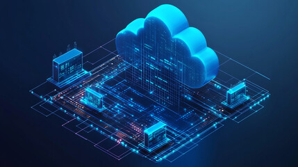 Poster - big data analysis uses information stored online in the cloud. this technology is changing how busin