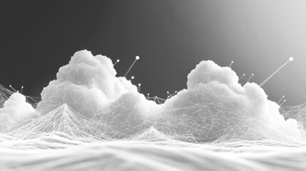 Poster - big data analysis uses information stored online in the cloud. this technology is changing how busin