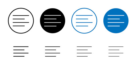 Poster - Align left icon Outline vector for web ui