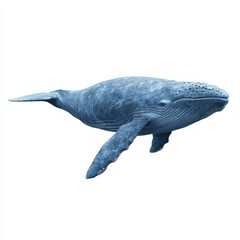 Canvas Print - Blue Whale Isolated