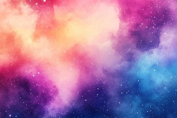 Fototapete - Craft a unique watercolor galaxy, with flowing gradients and subtle colors., photo of Isolated on transparent background-- C100