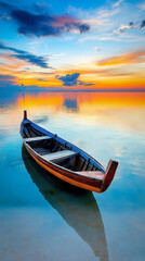 Sticker - Boat At Sunset