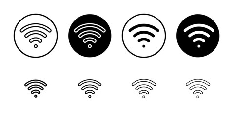 Poster - Signal Icon Outline vector for web ui