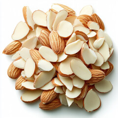 Poster - Sliced Almonds Isolated