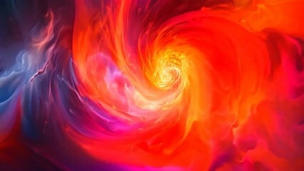 Aufkleber - a digital abstract video featuring swirling flames in a vortex-like pattern, swirls of fire creating