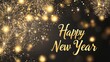 © otticart - happy new year card, glitter and fireworks