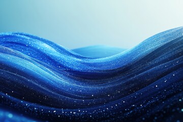 Poster - Abstract shimmering azure ocean visual element