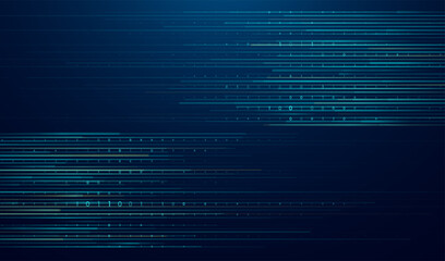 Poster - Abstract big data code representation. Modern high-tech data background. Graphic concept for your design