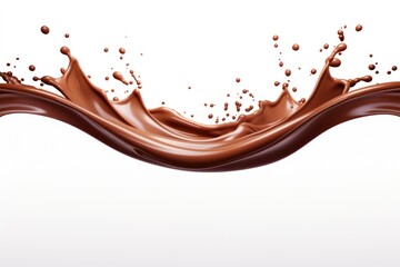 Sticker - Backgrounds chocolate dessert white background.