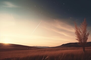 Poster - Sky landscape outdoors horizon.