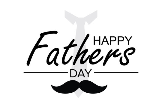 HAPPY FATHERS DAY GREETING CARD VECTOR