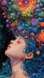 © Infinity - Surreal Cosmic Dream: A Woman's Mind Explores the Galaxy