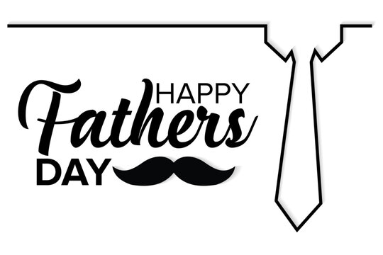 HAPPY FATHERS DAY GREETING CARD VECTOR
