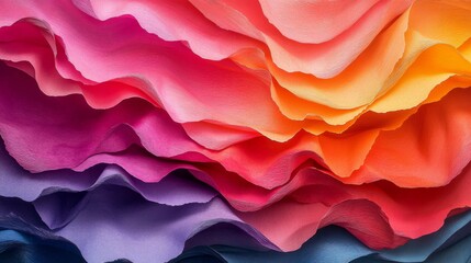 Wall Mural - Colorful Abstract Paper Layers