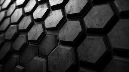 Wall Mural - Hexagonal Patterned Surface