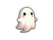 © kikky - Adorable Blushing Ghost Cartoon Illustration