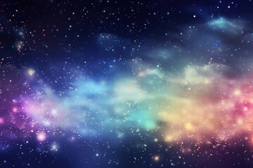 Poster - Holographic sky background space night backgrounds.