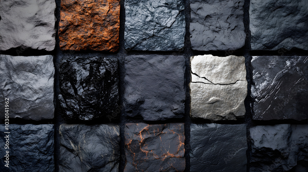 Diverse Collection of Basalt Textures for Educational and Design Use in ...