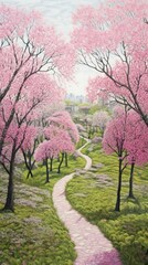 Poster - Park landscape outdoors blossom.