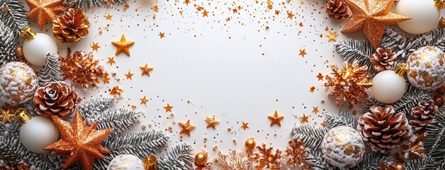 Sticker - 3D Illustration of Falling Stars for Christmas